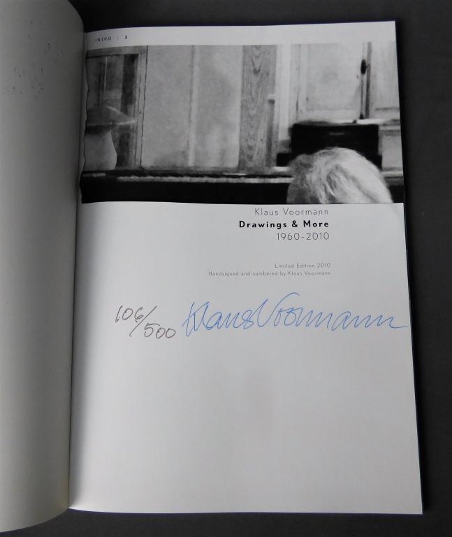 Klaus Voormann Signed LE Drawings & More Book: Klaus Voormann Signe dLimited Edition"Drawings and More" Book. #106 out of 500. Good Condition. We truly believe that this item is authentic, but Esquis Auctions does not have specialists on signature