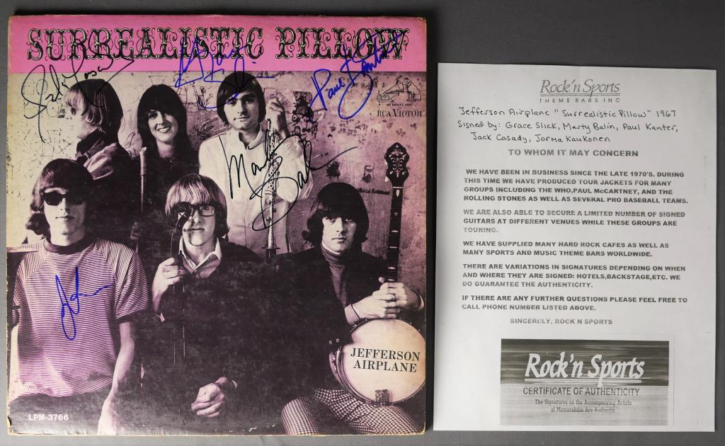 Jefferson Airplane Surrealistic Pillow Signed Albu (1 of 11)