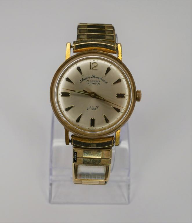 Andre Bouchard 17 Jewels Incabloc Swiss Wristwatch