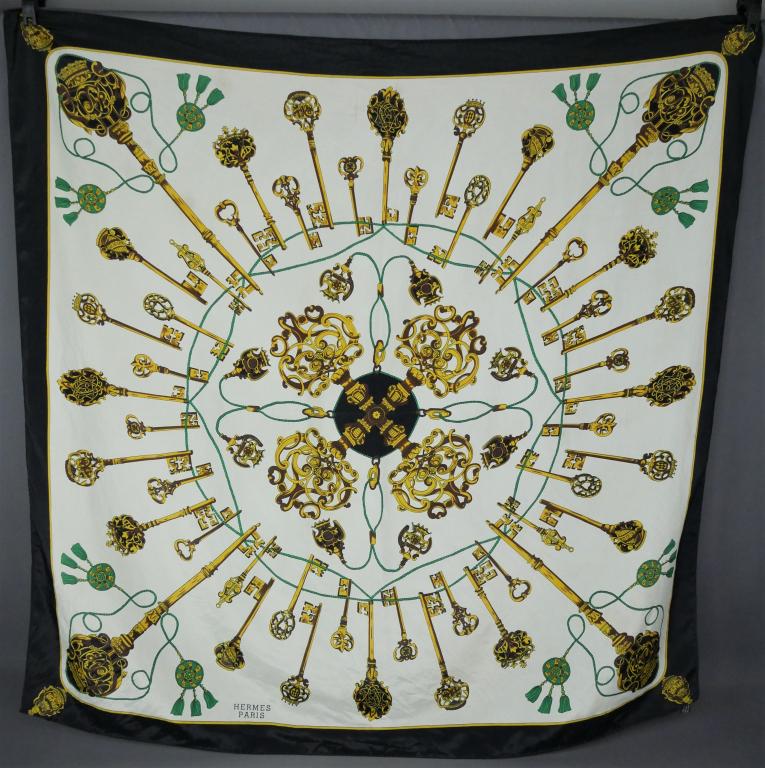 Hermes Paris Designer Silk Scarf (1 of 7)