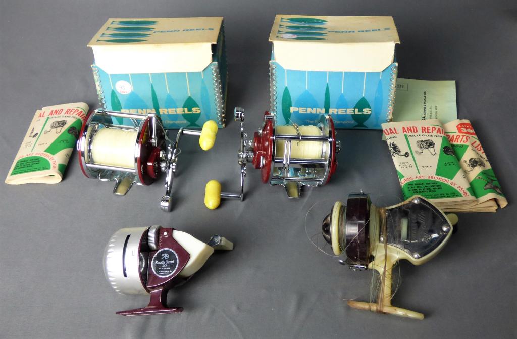 Vintage Fishing Reels- Penn Peer, South Bend, Walt (1 of 6)