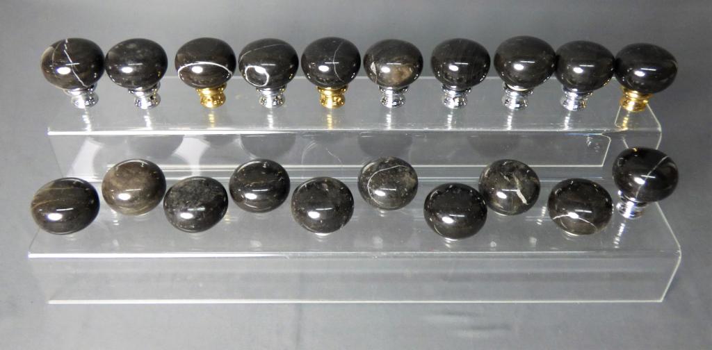 Vintage Genuine Onyx Gear Shift Knobs/ Door Pulls (1 of 5)