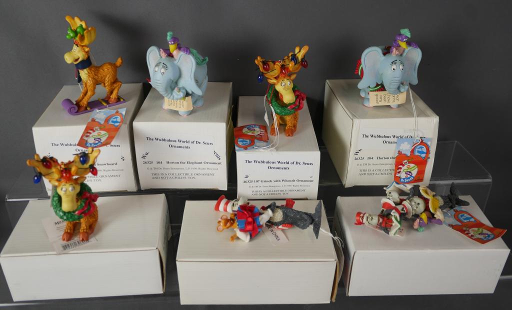 Wubbulous World of Dr. Seuss Christmas Ornaments: The Wubbulous World of Dr. Seuss Christmas Ornaments. All are in original boxes