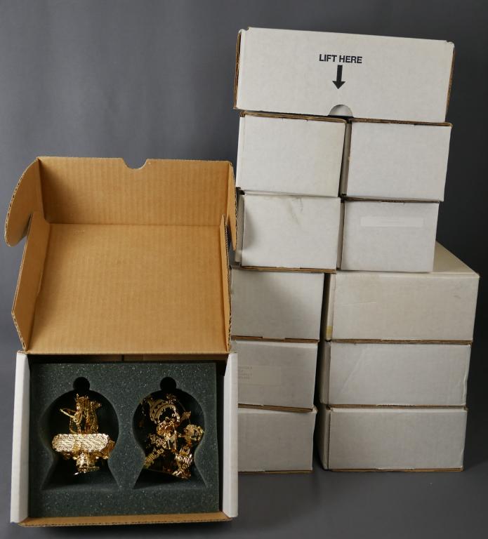 Danbury Mint Gold Figural Christmas Ornaments (1 of 13)