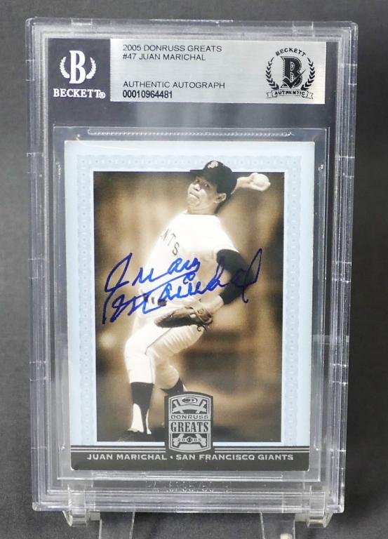 Juan Marichal Autographed 2005 Donrus Greats Card (1 of 2)