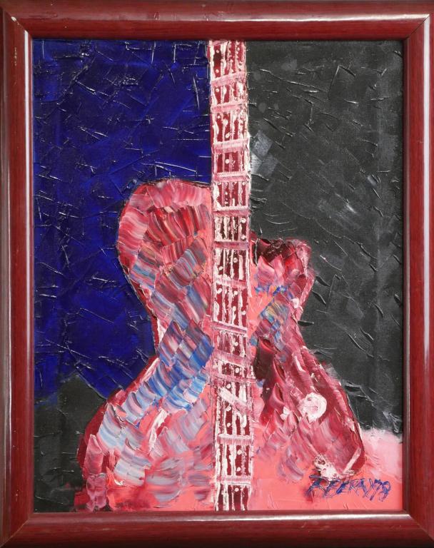 Robert Berry Contemporary "Night Blues" Painting (1 of 4)