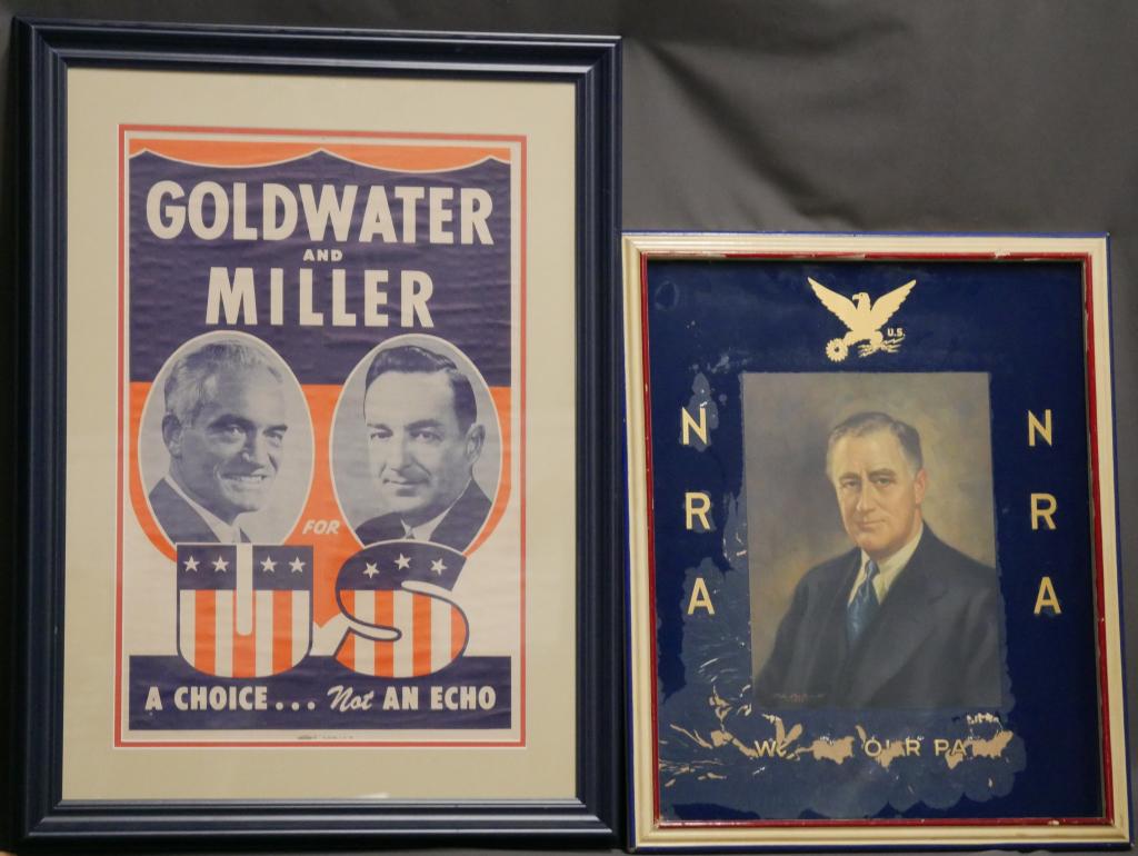 Godlwater & Miller Political Poster & JohnsonFramd (1 of 4)