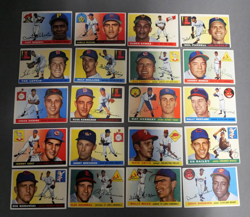 1955 Topps Bseball Trading Cards- Lot of 20 (1 of 9)