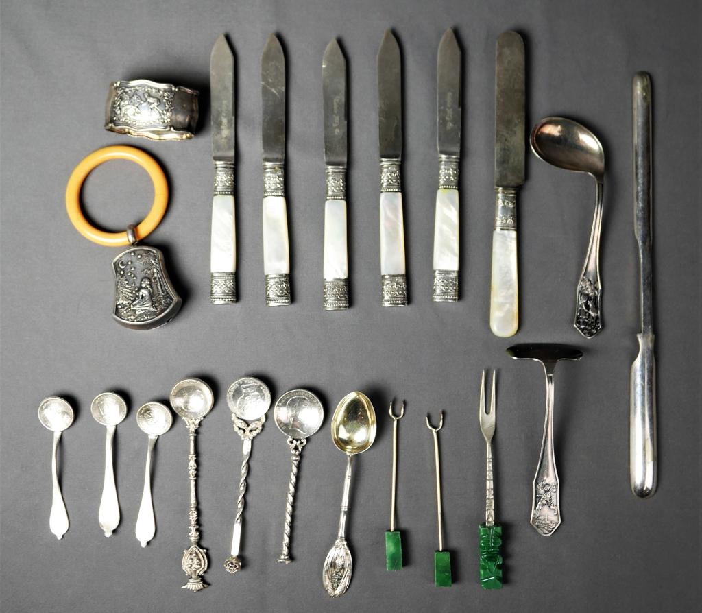 Antique & Vintage Silverware incl. Sterling & Coin (1 of 17)