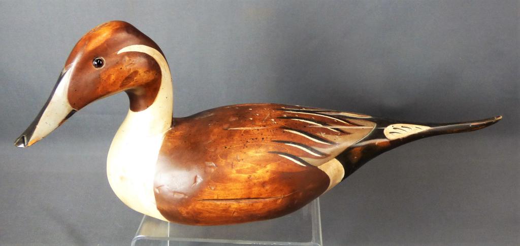 Ken Hopkins Wood Carved Pintail Duck Decoy (1 of 7)