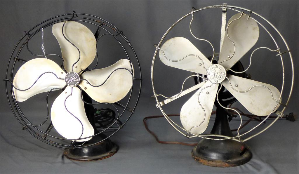 Signal & GE 1940's Oscillating Fans (1 of 11)