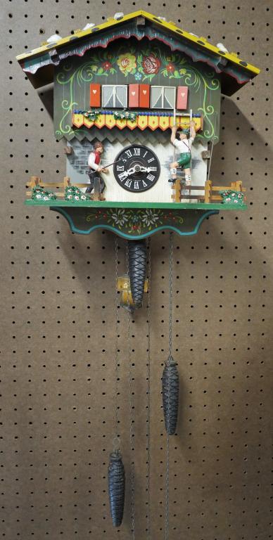 Vintage German Cuckoo Clock- Humor- Wife & Lover S (1 of 8)