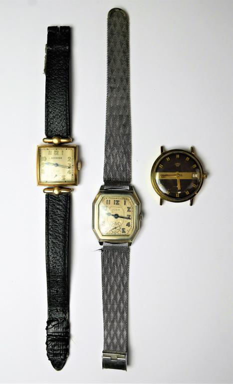 Vintage Wrist Watches- Longines, Jules Jurgensen,: Vintage Wrist Watches- Longines, Jules Jurgensen and Elgin. Longines andElgin are working, Jules Jurgensen does not run. Jules Jurgensen has interesting engraving on verso- "USA-USSR 1975"- might be r