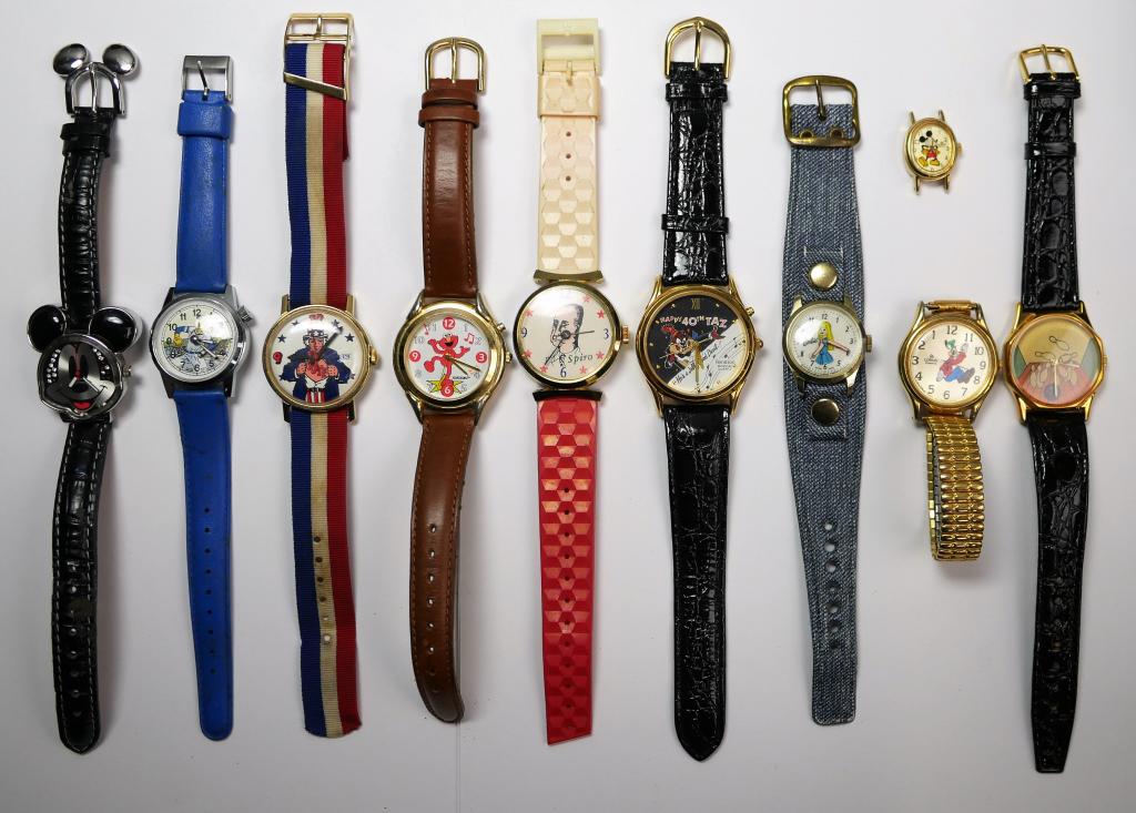 Vintage Character Wrist Watches- Disney, Political (1 of 9)