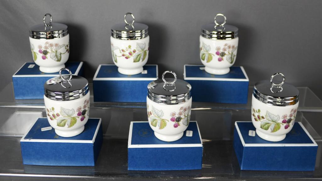 Royal Worchester Egg Coddlers- Set of 6- Lavinia: Lot of 6 New in Boxes Royal Worchester Lavinia Egg Coddlers.