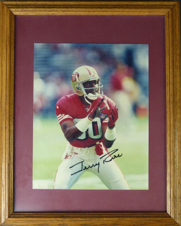 Jerry Rice Signed/ Autographed 49ers Photograph (1 of 3)