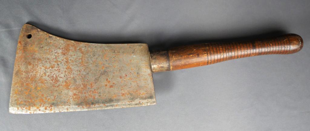 Antique Wm Beatty & Son Heavy Butcher Cleaver (1 of 2)