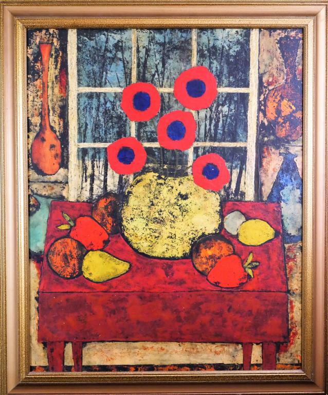 Frank Barry MCM Mid Century Still Life Painting (1 of 3)