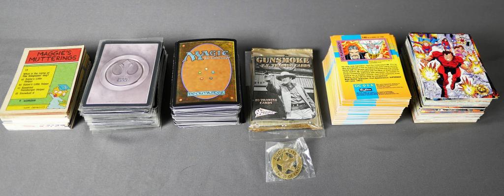 Collector Cards- Valiant, Magic the Gathering, Str: Collector Cards- Valiant, Magic the Gathering, Star Wars, Gunsmoke, etc.. Unsearched.