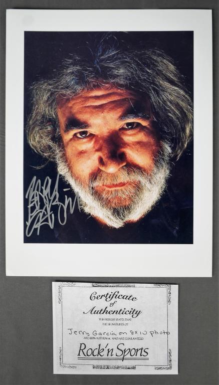 Jerry Garcia/ Grateful Dead Signed Photograph (1 of 4)