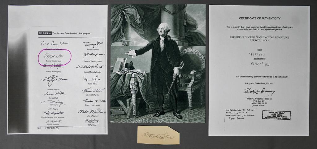 President George Washington Signature/ Autograph (1 of 4)
