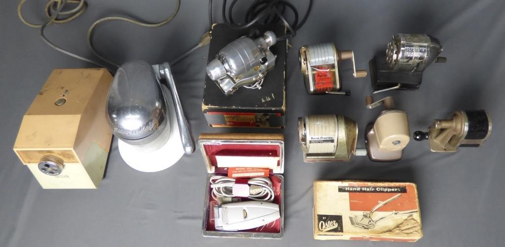 Vintage Pencil Sharpeners, Juice-o-Mat, Oster Hair (1 of 11)