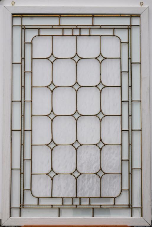 Vintage Large Stained Glass Window Panel (1 of 3)