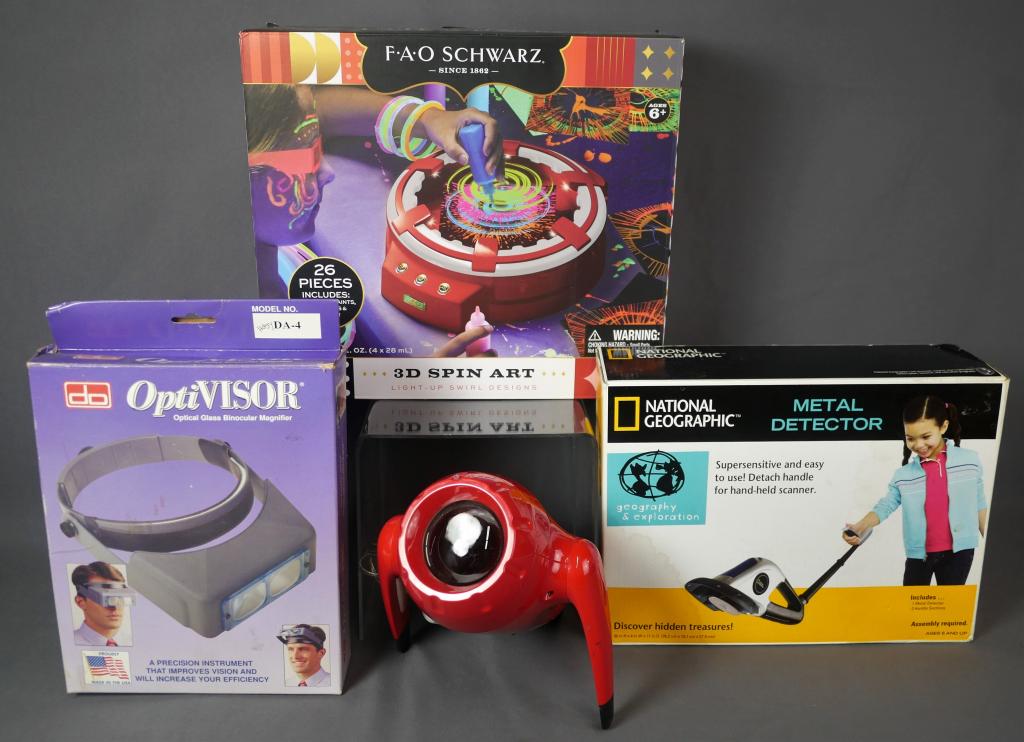 Metal Detector, Opti Visor, 3D Spin Art Set,  Proj (1 of 6)