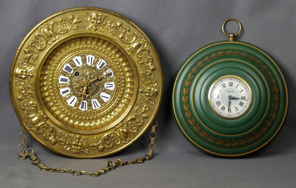 Two Mid Century Wall Clocks- Forestville & Brass (1 of 9)