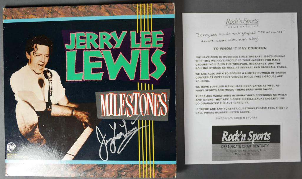 Jerry Lee Lewis Autographed "Milestones" Album (1 of 6)