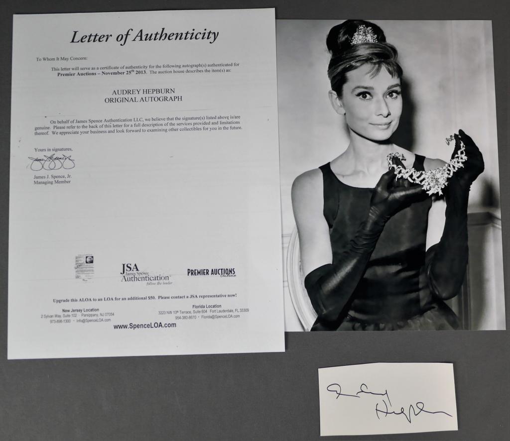 Audrey Hepburn Autograph/ Signature w/ Photograph (1 of 3)