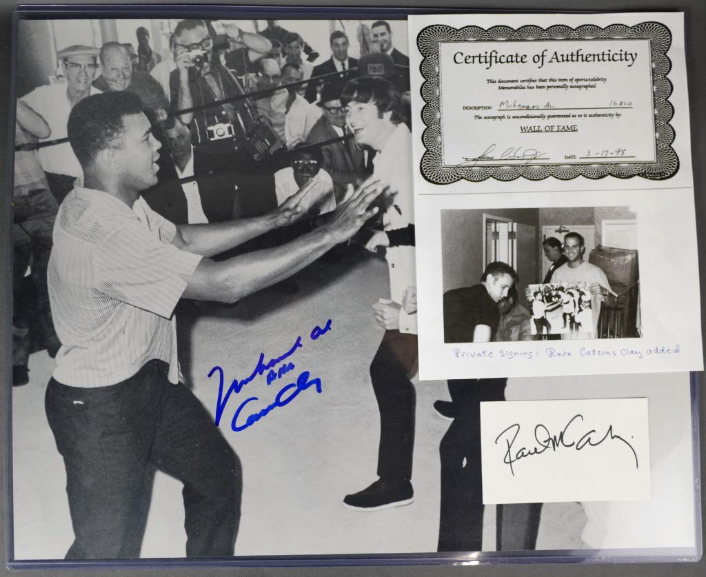 Muhammad Ali VS The Beatles Signed Photograph (1 of 7)