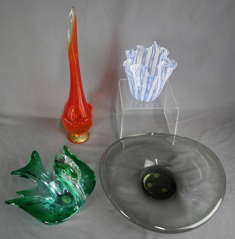 Mid Century Art Glass Assortment-  Holmegaard, J.L (1 of 16)