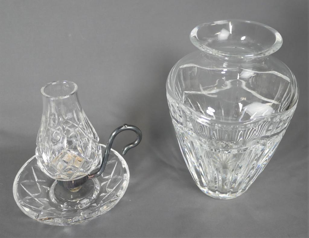 Waterford Lismore Hurricane Lamp & Pompeii Vase (1 of 14)