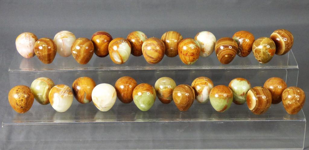 Vintage Genuine Onyx Gear Shift Knobs/ Door Pulls (1 of 4)