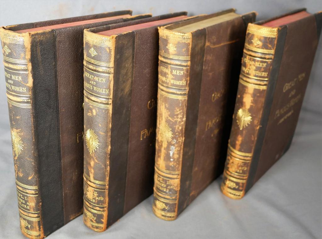 Great Men & Famous Women Antique 4 Vol. Book Set (1 of 8)