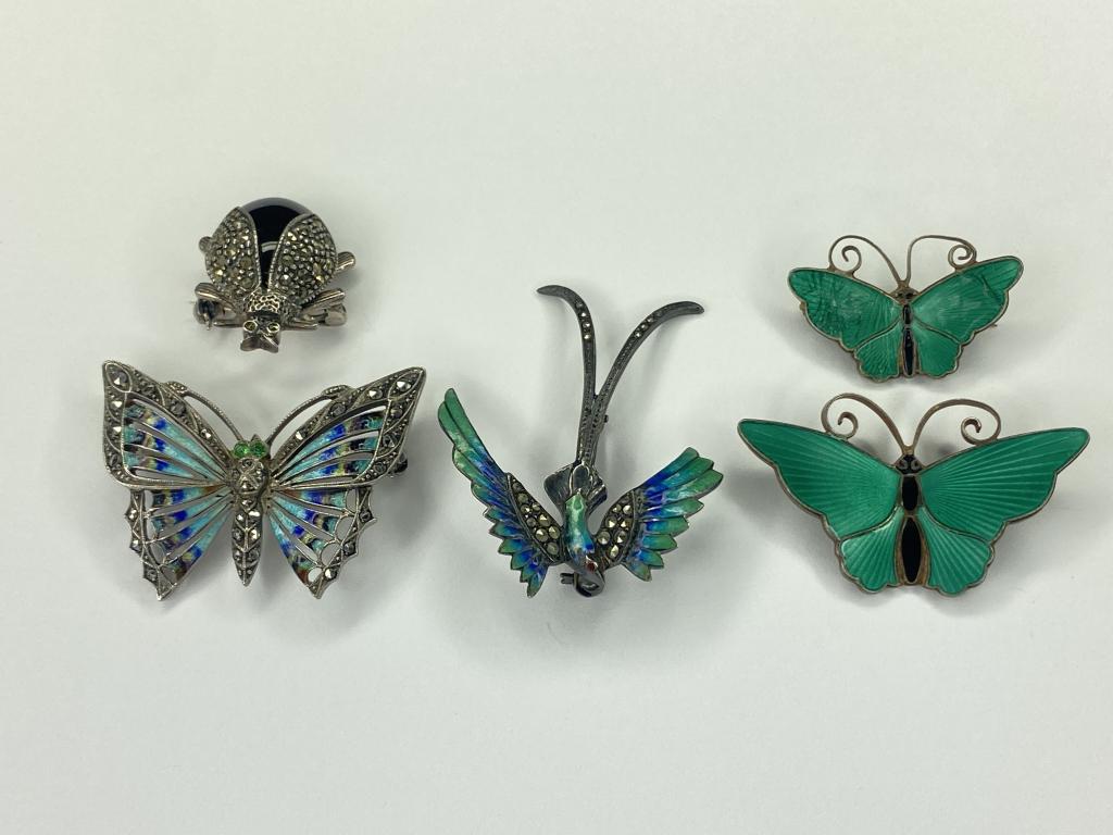 Sterling Silver Butterfly & Bird Pins/ Brooches (1 of 6)