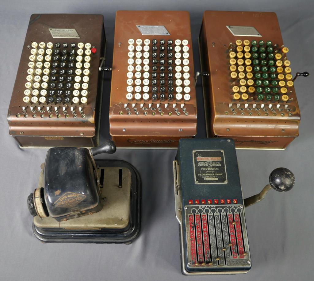 Antique Comptometer, Checkometer & Check Writer (1 of 18)