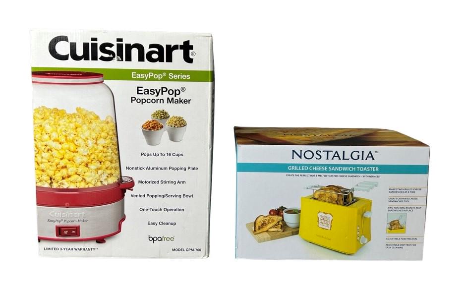 Cuisinart Popcorn Maker & Nostalgia Toaster New (1 of 3)