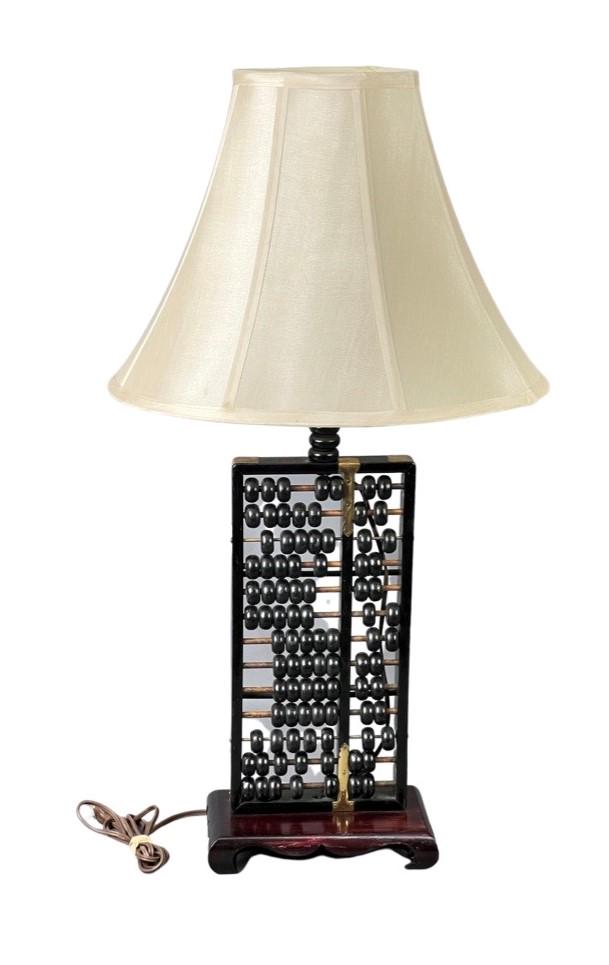 Vintage Mid Century Abacus Table Lamp: Vintage 1950's Abacus Table Lamp. Good Overall Condition.