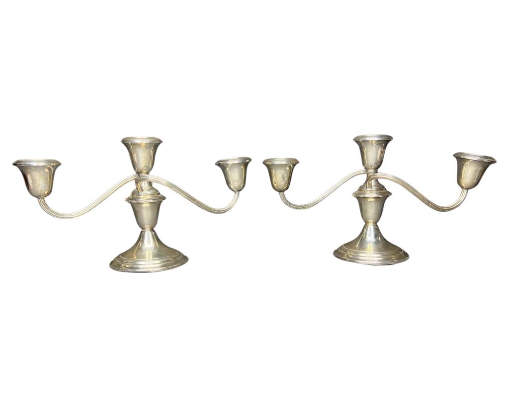 Pair of Gorham Sterling Silver Candlestick Holders (1 of 6)