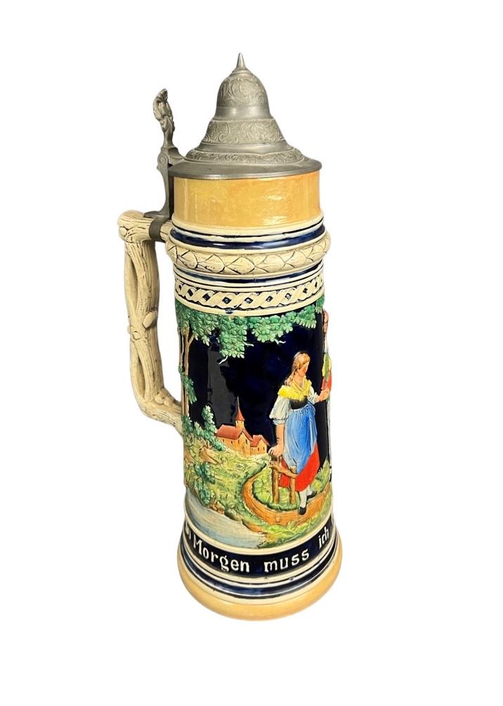 Large 18" German Ramzi & Remy Lidded Beer Stein (1 of 7)