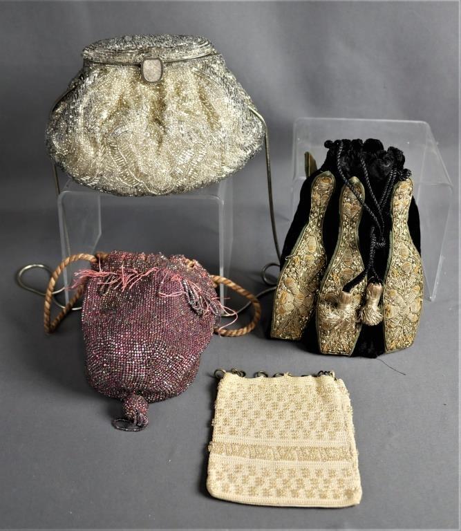 Four Antique Ladies Hand Bags/ Purses (1 of 8)