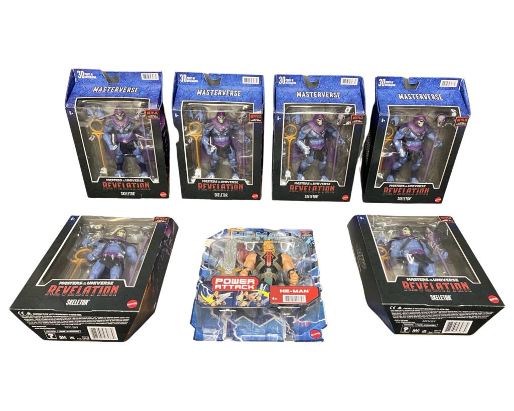 He-Man Masters of Universe Action Figures: He-Man Masters of Universe Action Figures. Lot of 7. All New.