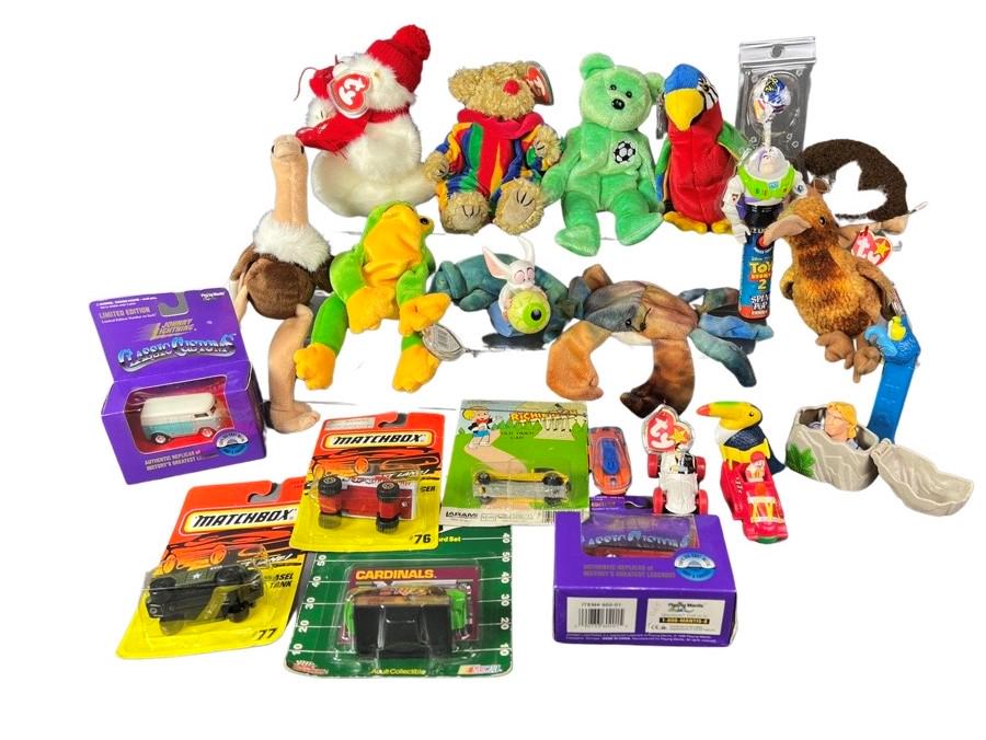 Vintage Die-Cast Toy Cars & Beanie Babies Soft Toy (1 of 4)