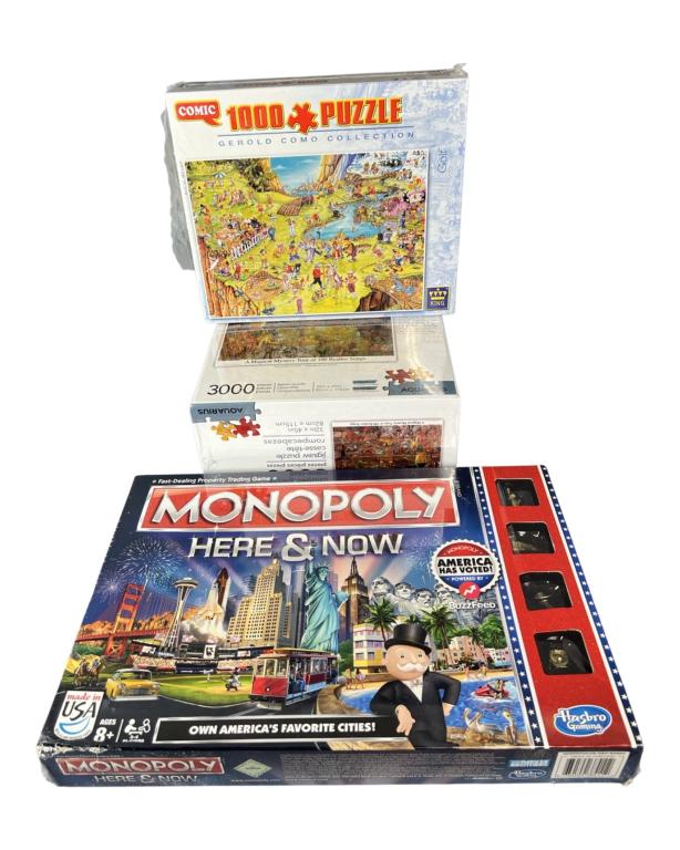 Beatles Puzzle & Monopoly "Here & Now" Board Game (1 of 3)