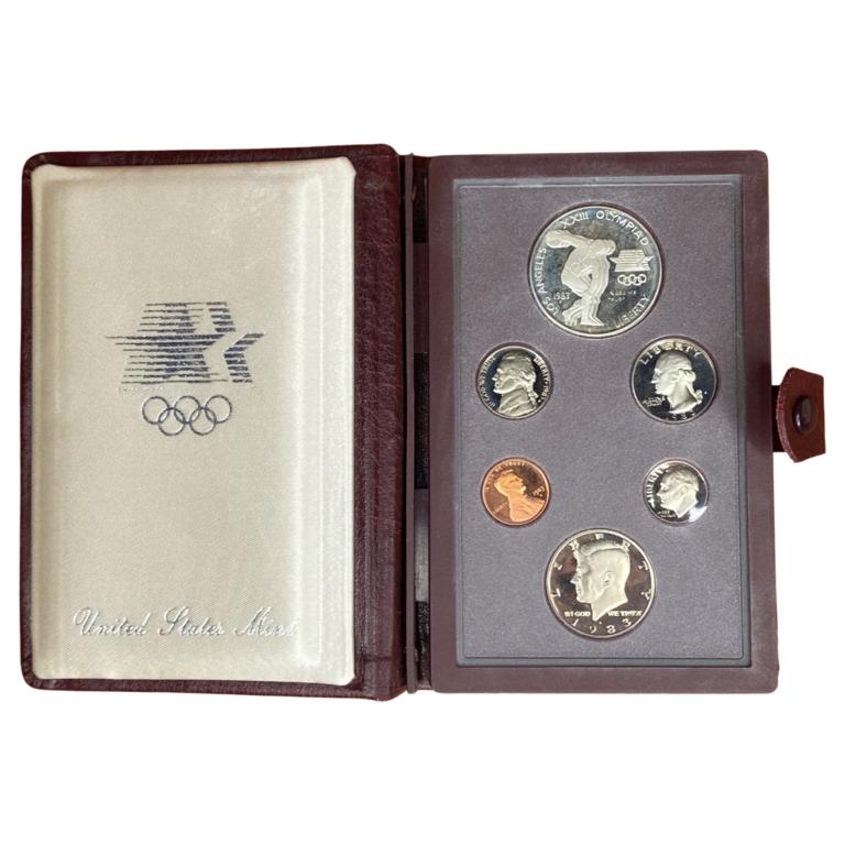 1983 US Olympic Prestige Proof Coin Set- Silver Do (1 of 5)