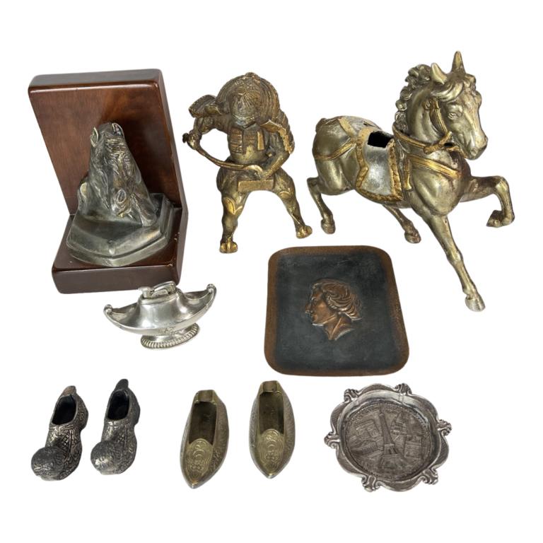 Samurai on Horse Sculpture, Metal Collectibles (1 of 14)