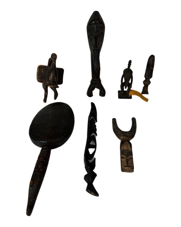 Papua New Guinea Wood Carved Tribal Figures (1 of 8)