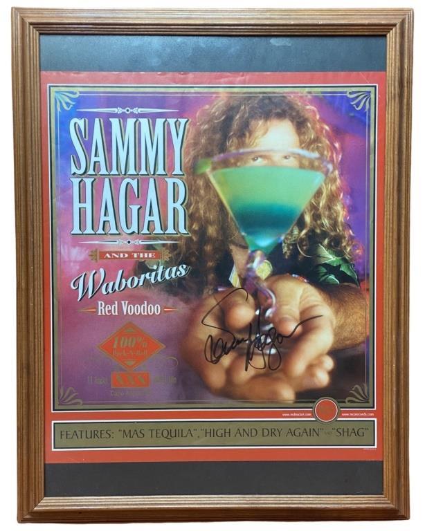 Sammy Hagar "Red Voodoo" Signed Promo Poster (1 of 3)